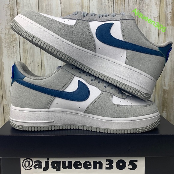 Nike Air Force 1 Low Athletic Club Smoke Grey Blue White GS - Picture 3 of 8